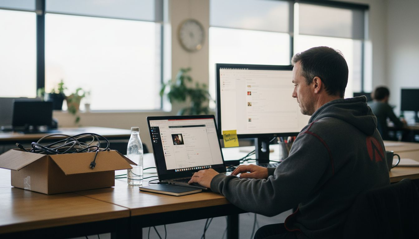 Developer setting up WordPress e-commerce features