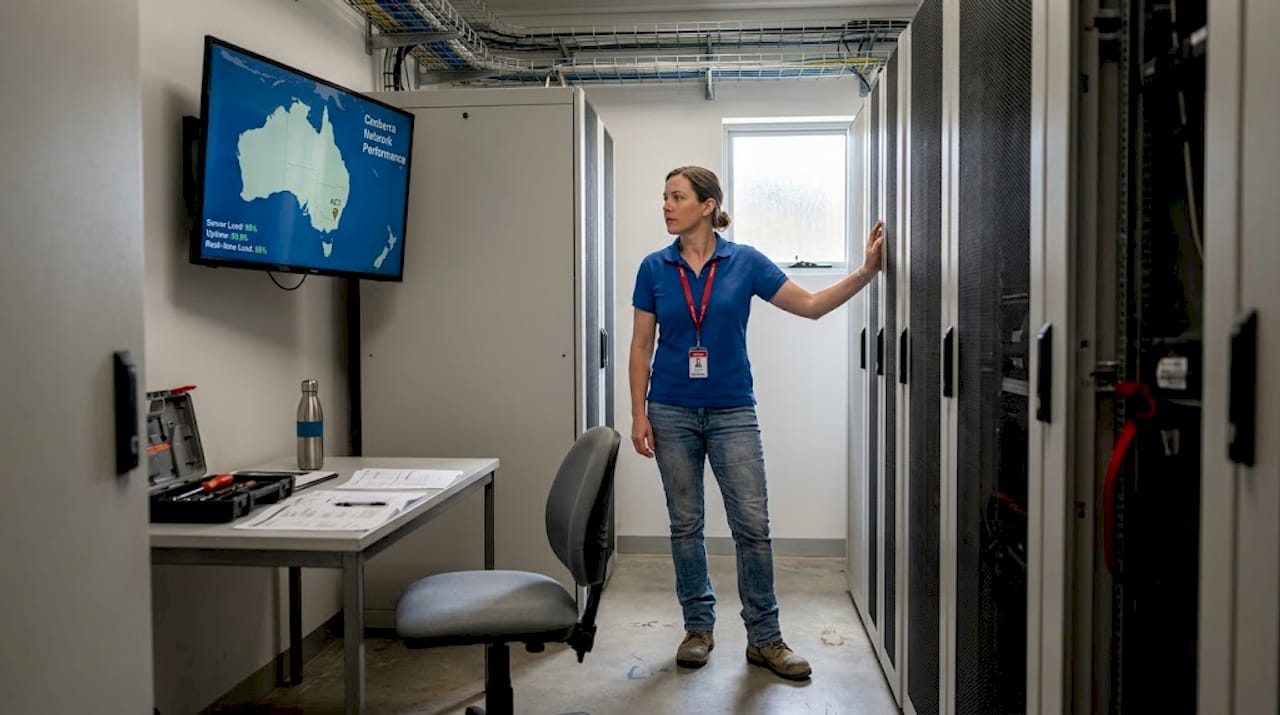 IT technician in Canberra data centre