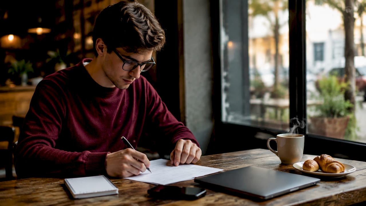 Customer service representative preparing consultation