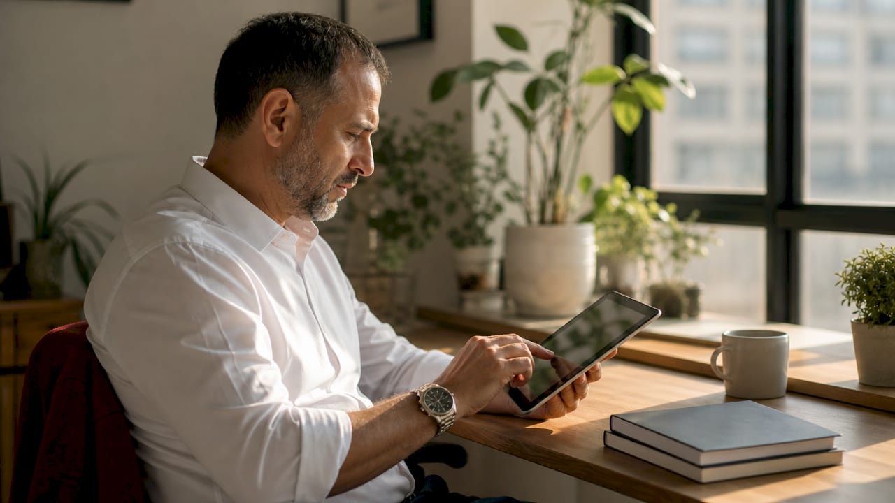 Hands adjusting WordPress automatic update settings