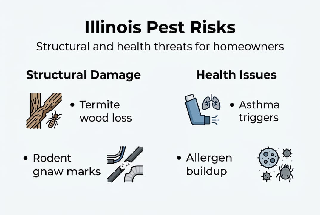Infographic shows pest inspection hidden risks