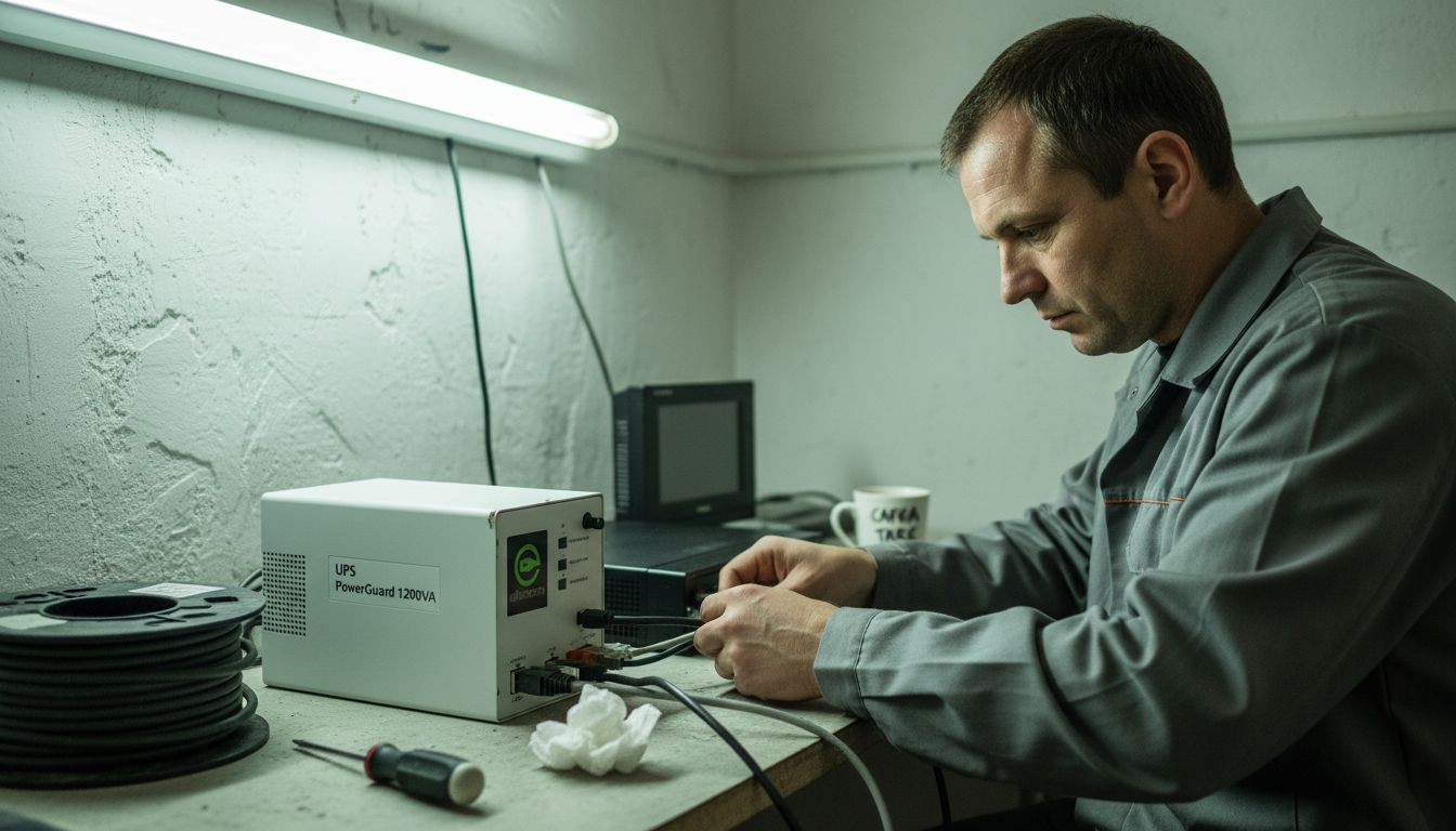 Cum se poate conecta un UPS la un sistem NVR pentru supraveghere video