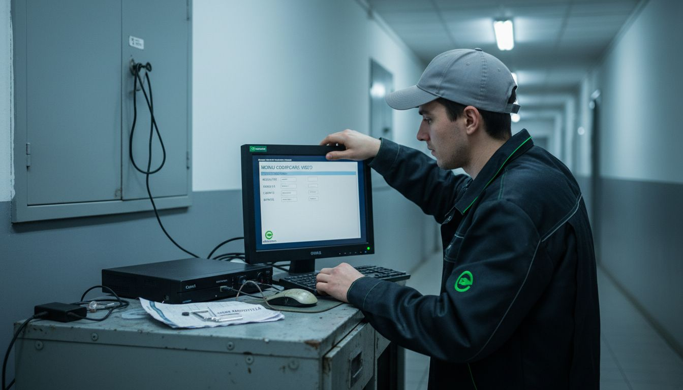 Instalatorul ajustează setările codec-ului video pe DVR pentru o funcționare optimă.