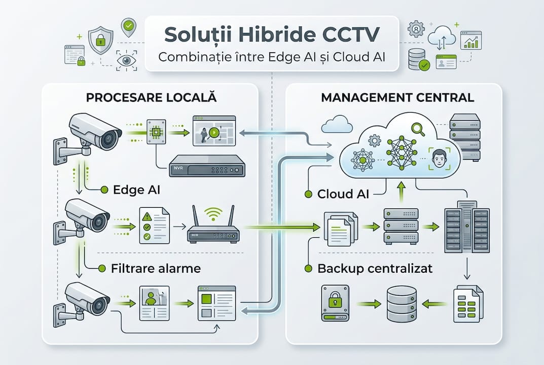 Infografic despre soluții CCTV hibride