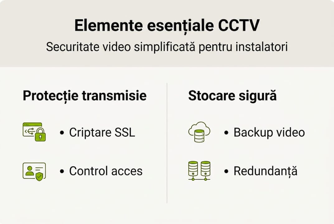 Infografic: ce nu trebuie să lipsească dintr-un sistem CCTV de supraveghere video