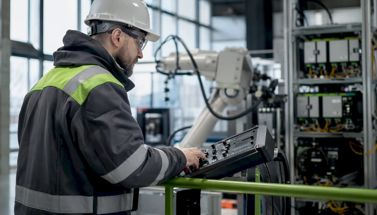 Hala industrială dotată cu echipamente pentru alimentarea cu energie electrică