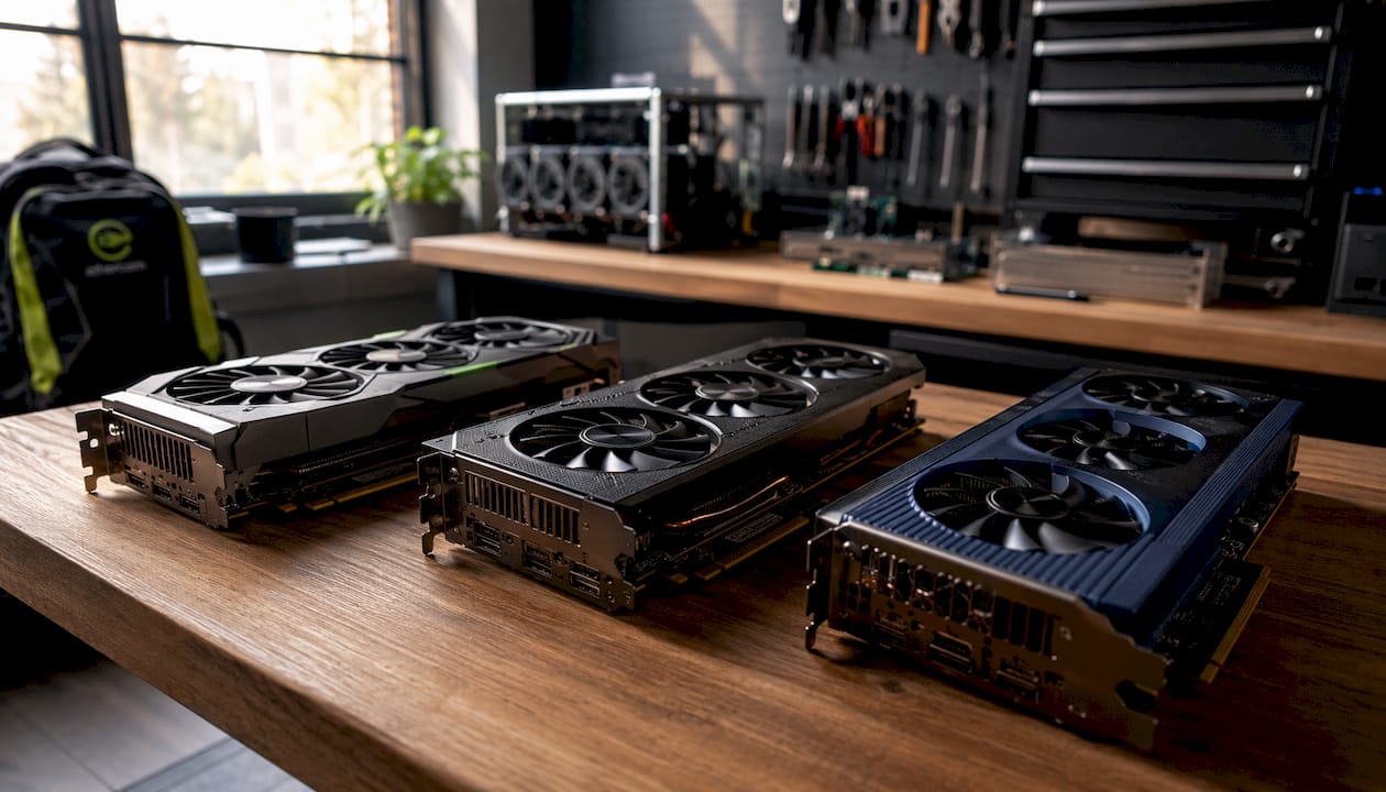 Detaliu cu plăci video de la Nvidia, AMD și Intel