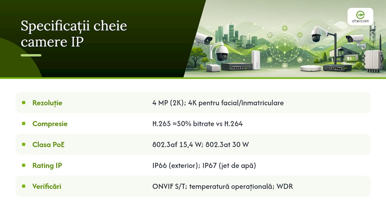 Camere IP PoE — overview diagram