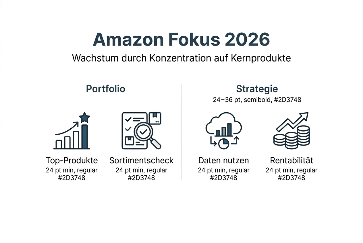 Grafik: Amazons Schwerpunkte und Wachstum im Überblick