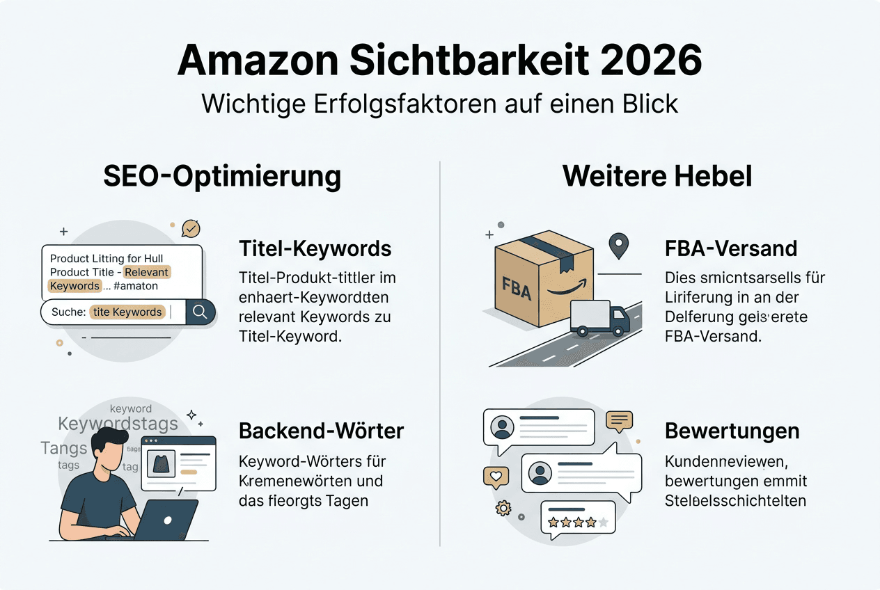 Amazon-Sichtbarkeit 2026: Die wichtigsten Fakten auf einen Blick (Infografik)