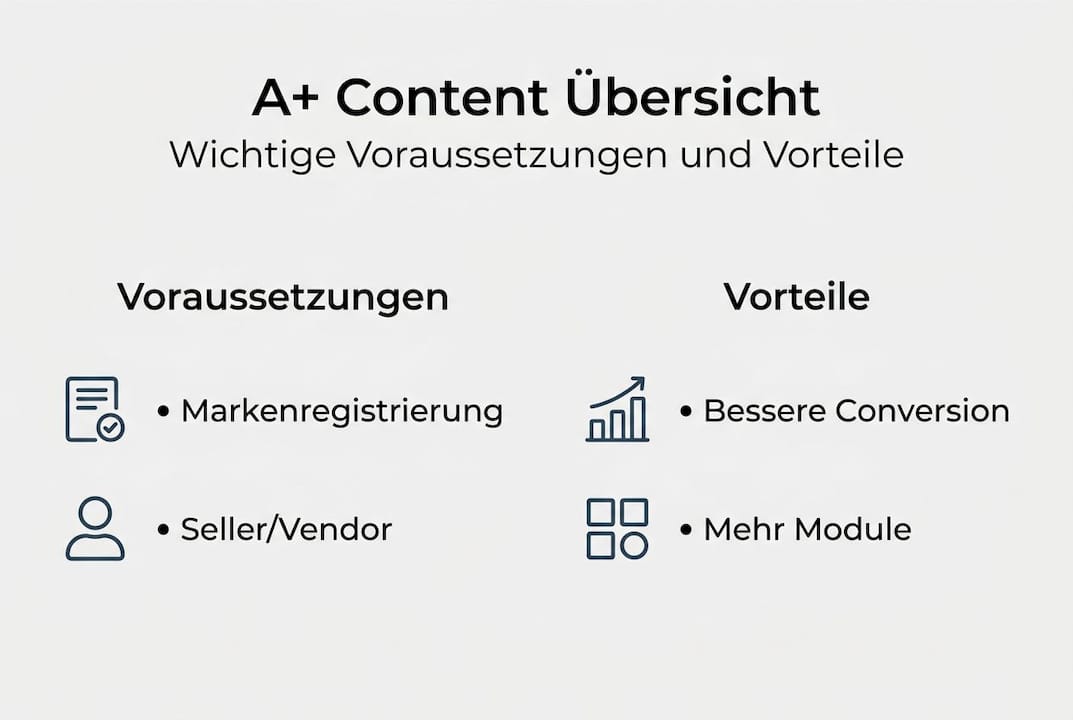 Übersicht: Voraussetzungen und Vorteile auf einen Blick
