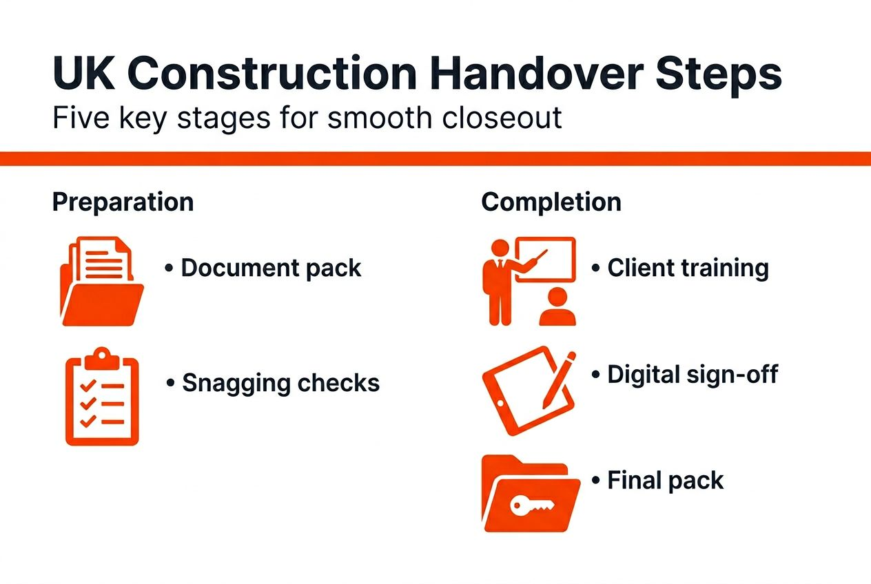 Infographic of stepwise handover process