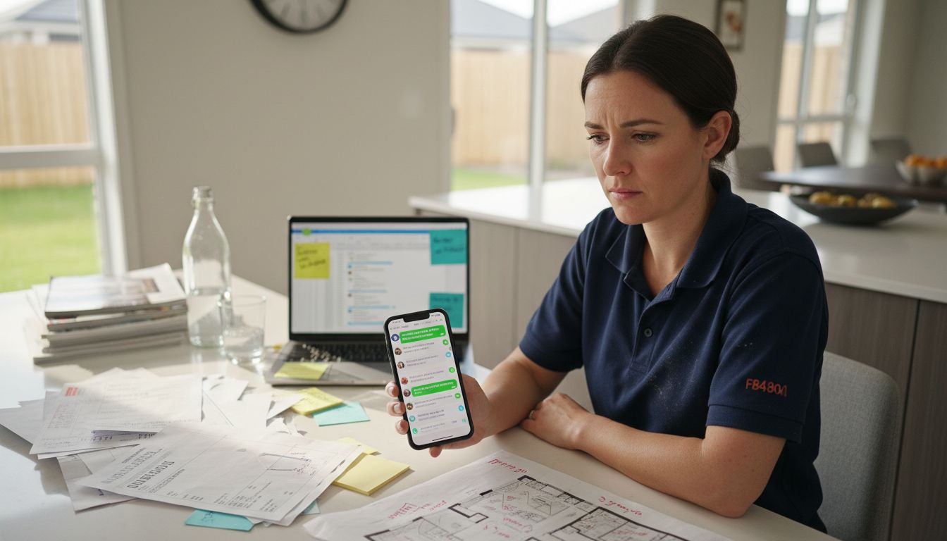 Manager overwhelmed by messy phone chat