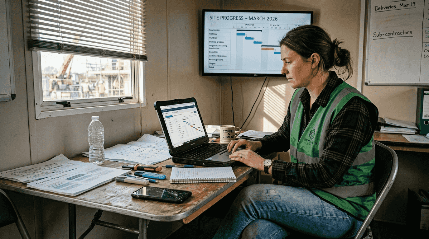 Coordinator using construction management software