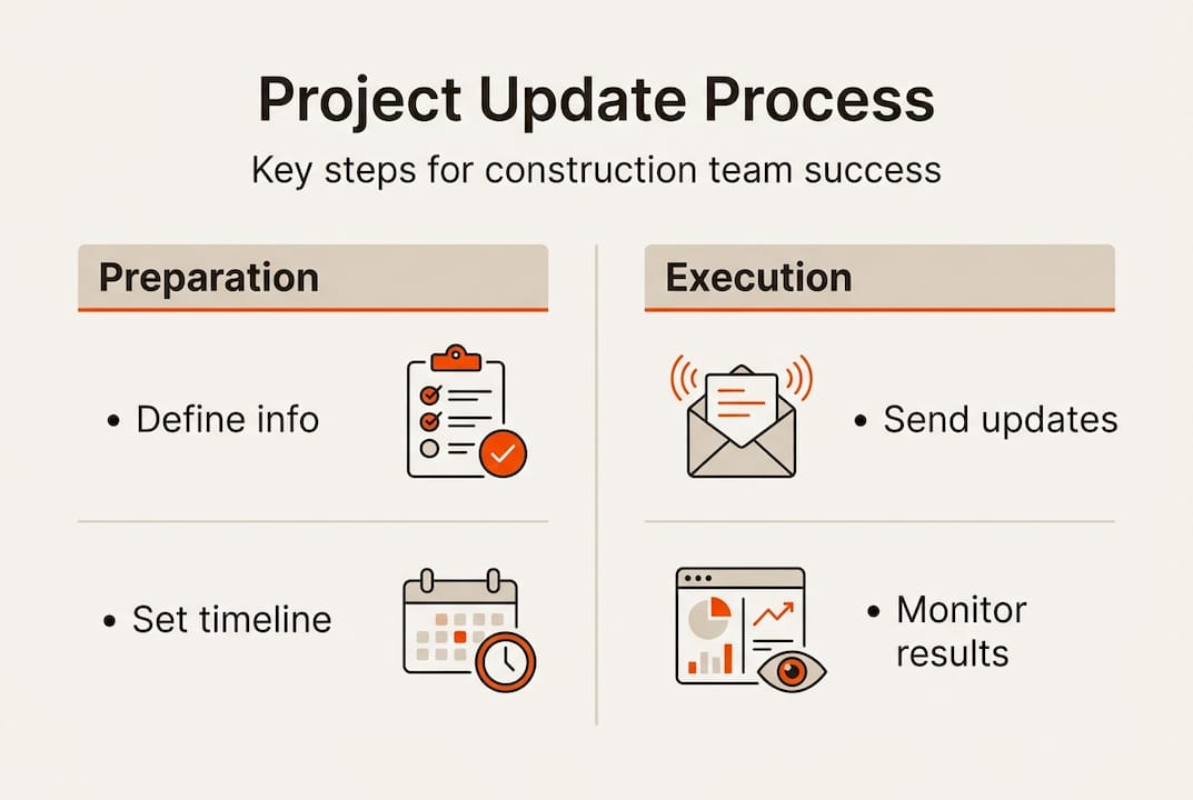 Infographic shows key steps of update process