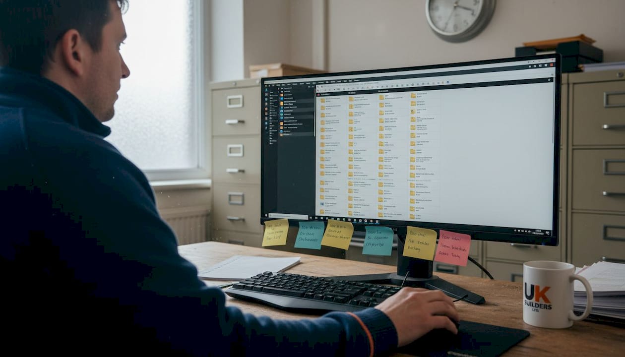 Project admin managing file version control workspace