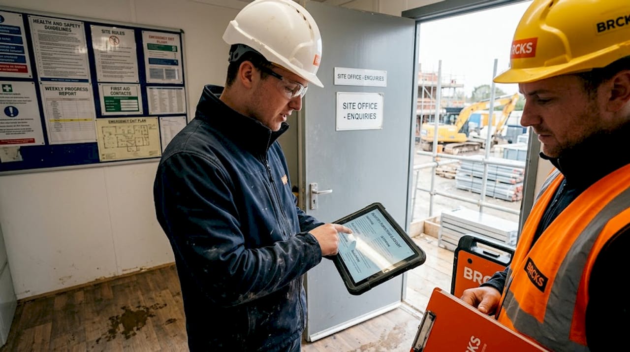 Surveyor shares digital glossary with site colleague