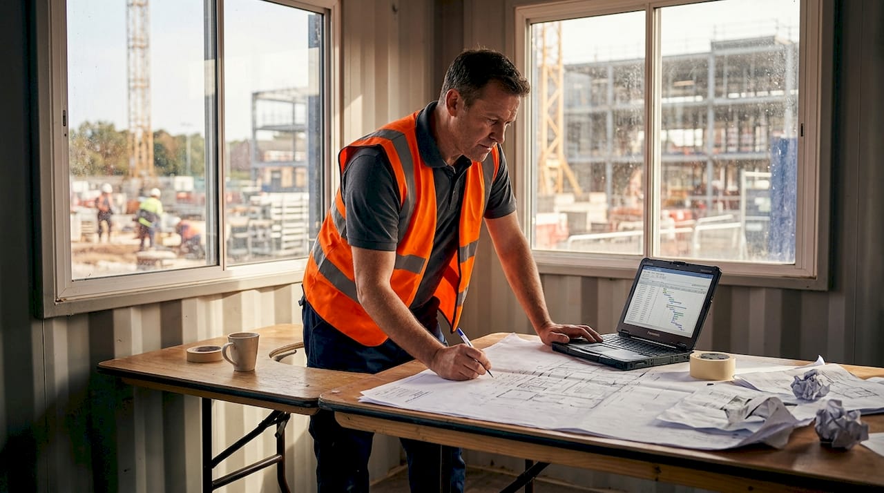Construction manager using digital project platform