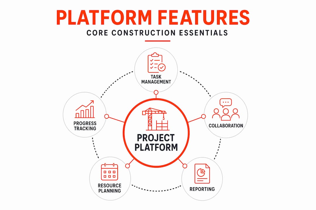 Infographic showing platform features hierarchy