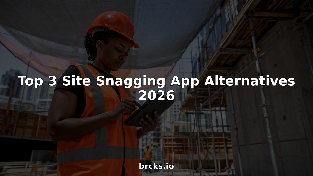 Construction manager using tablet on building site