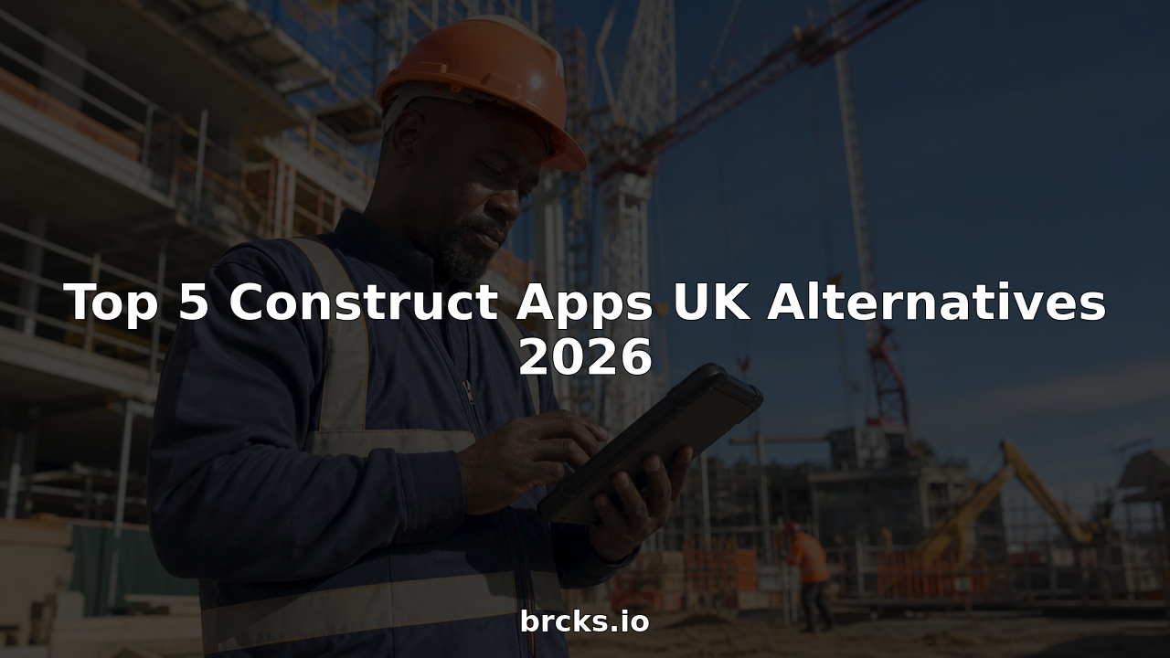 Site manager using construction app on tablet at construction site
