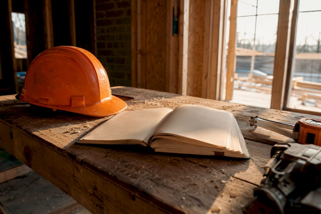 Open construction instruction log on workbench