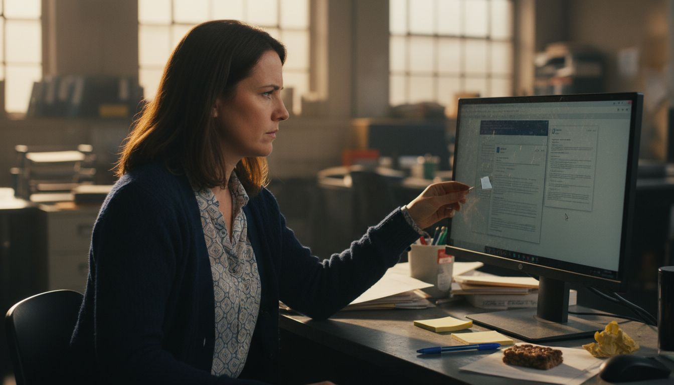 Administrator using safety policy templates on screen