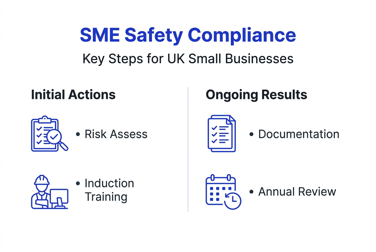 Infographic of SME safety compliance steps