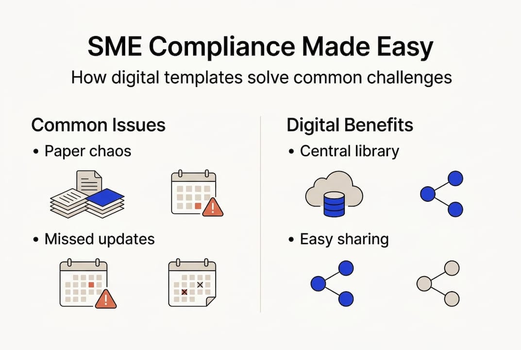 Infographic on SME digital compliance benefits