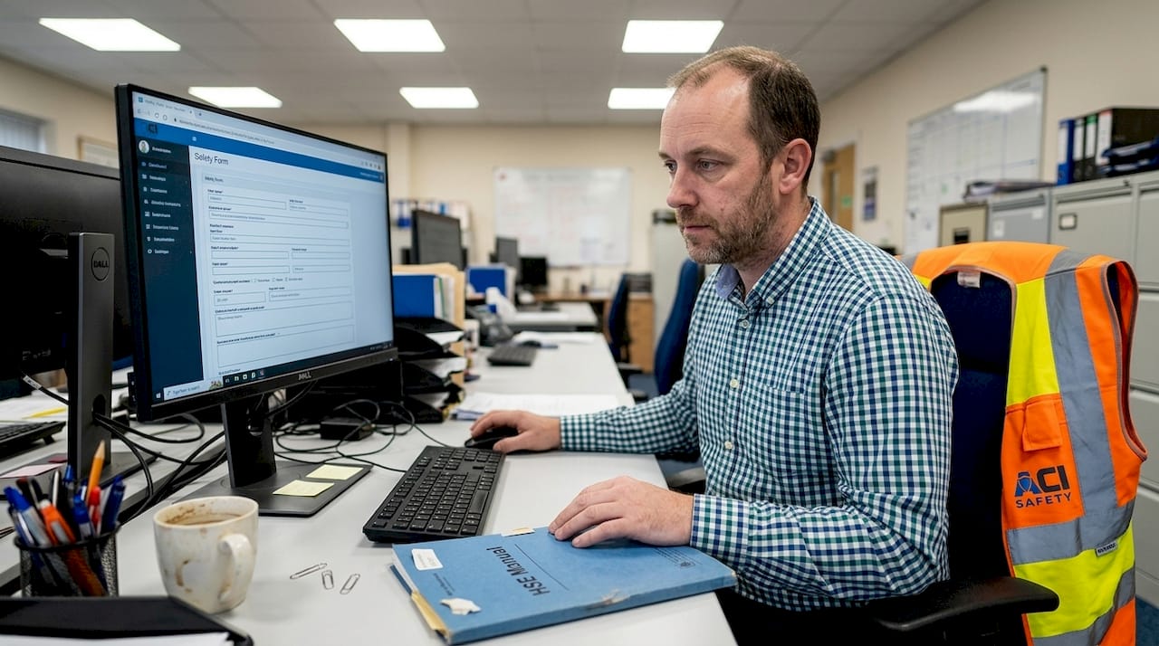 Coordinator updating compliance using digital tools