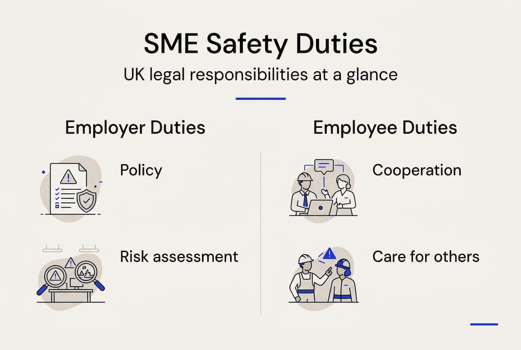 Infographic of UK SME safety duties