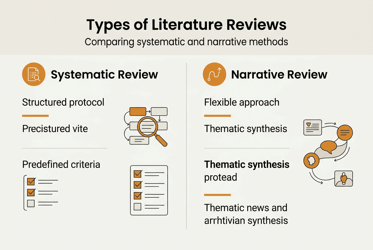 Infographic comparing review types and key traits