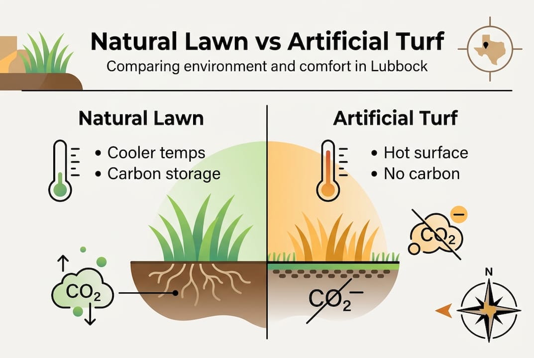 Infographic comparing lawn restoration and turf