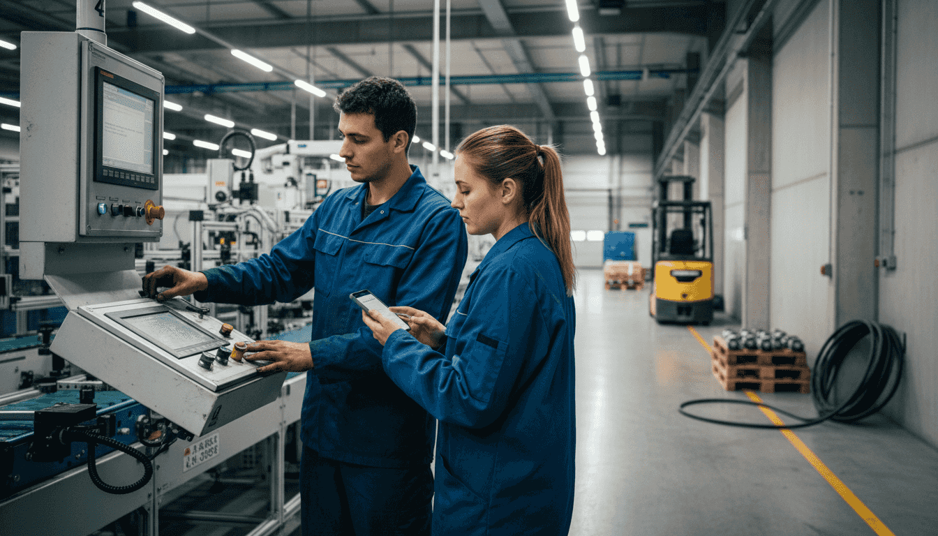 MBO-opgeleide operators aan de slag in een fabriek in Brabant