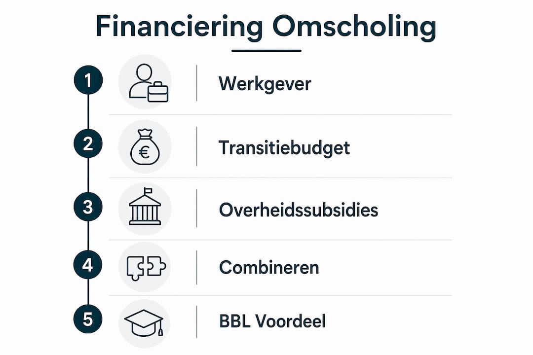 Overzicht van mogelijke financieringen voor omscholing