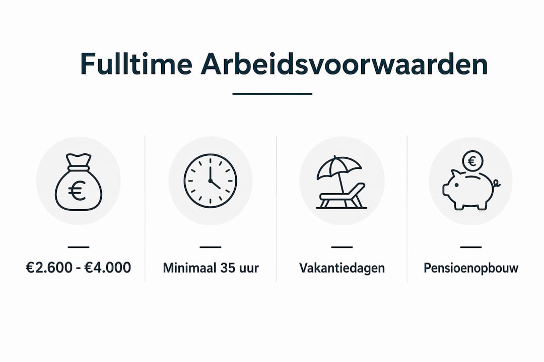 Overzicht van salarissen en secundaire arbeidsvoorwaarden in één oogopslag