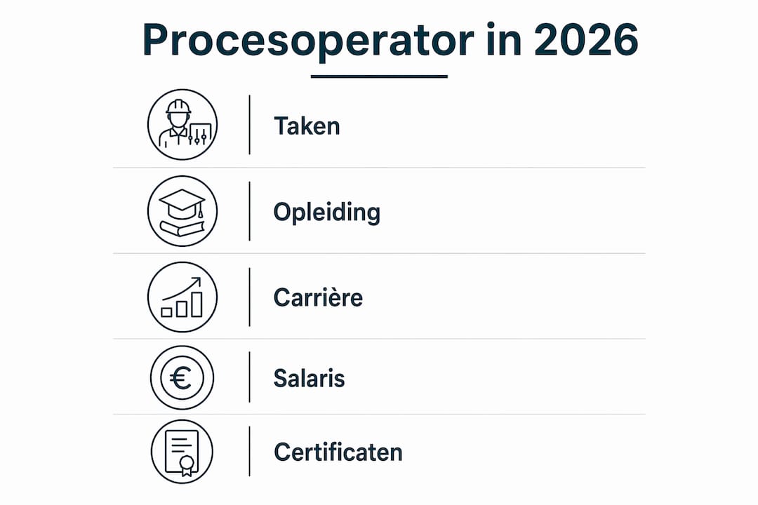 Infographic: Wat doet een procesoperator? Taken, opleiding en salaris in één overzicht