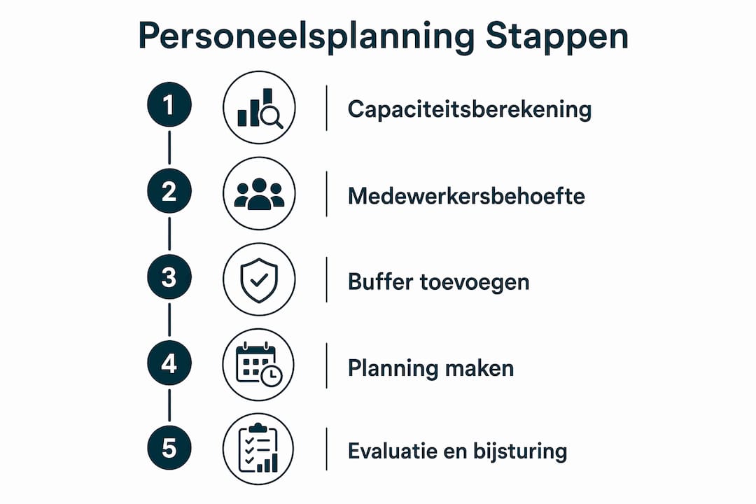 Infographic: zo pak je personeelsplanning aan binnen de productie