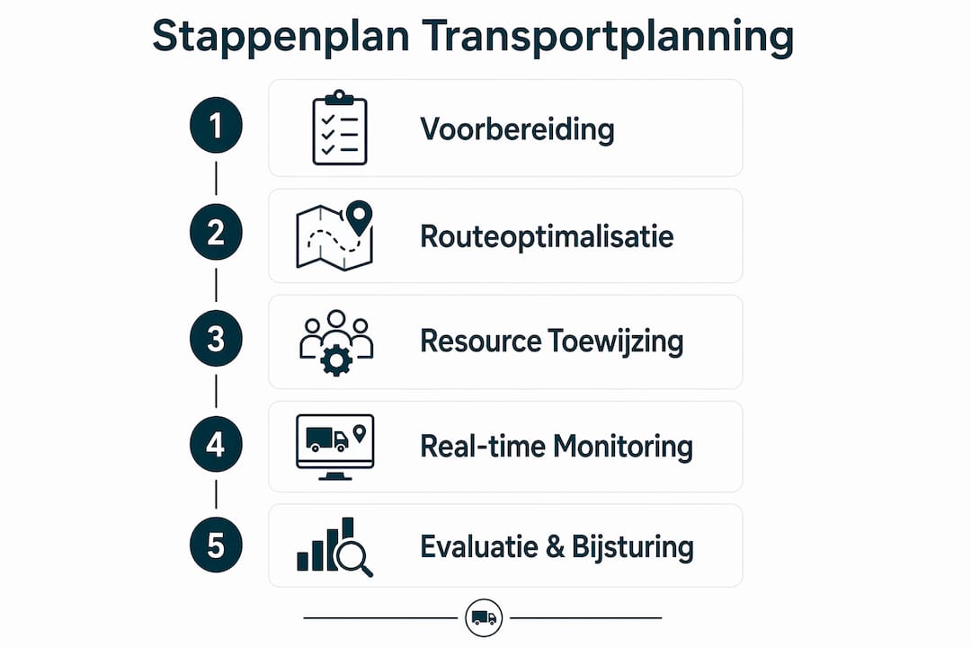 Infographic: Vijf praktische stappen voor een slimme transportplanning