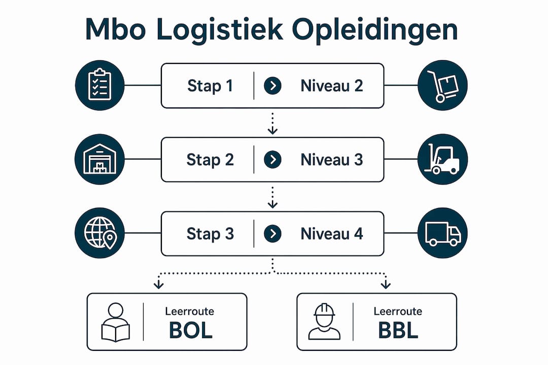 Overzicht van mbo-opleidingen en leertrajecten in de logistiek