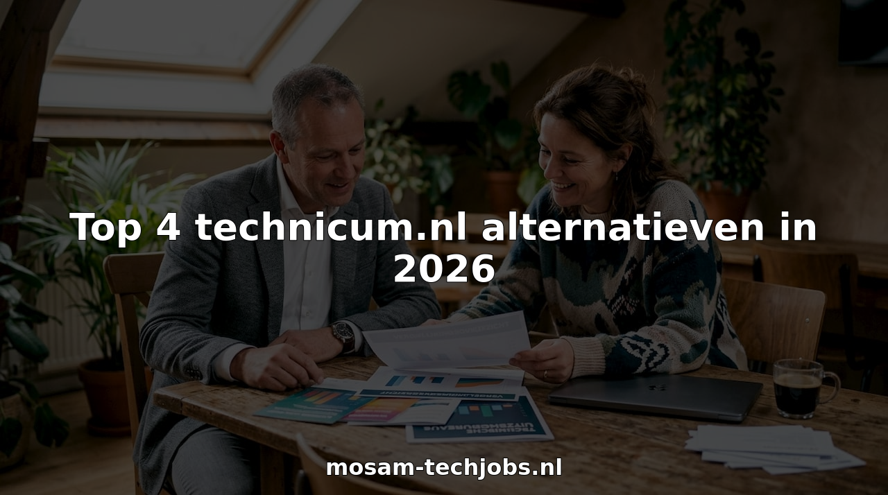 Twee professionals die samen de brochures van verschillende uitzendbureaus doornemen.