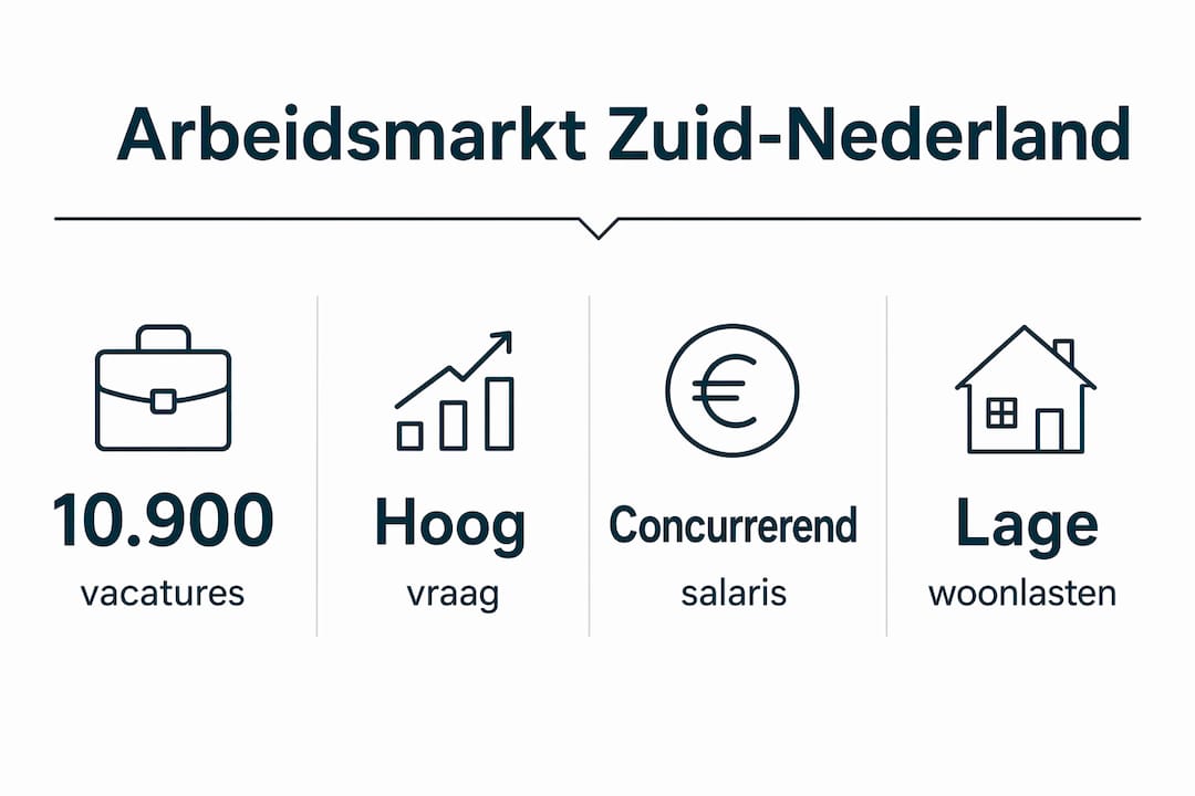 Infographic: belangrijkste cijfers over de arbeidsmarkt voor monteurs in Zuid-Nederland