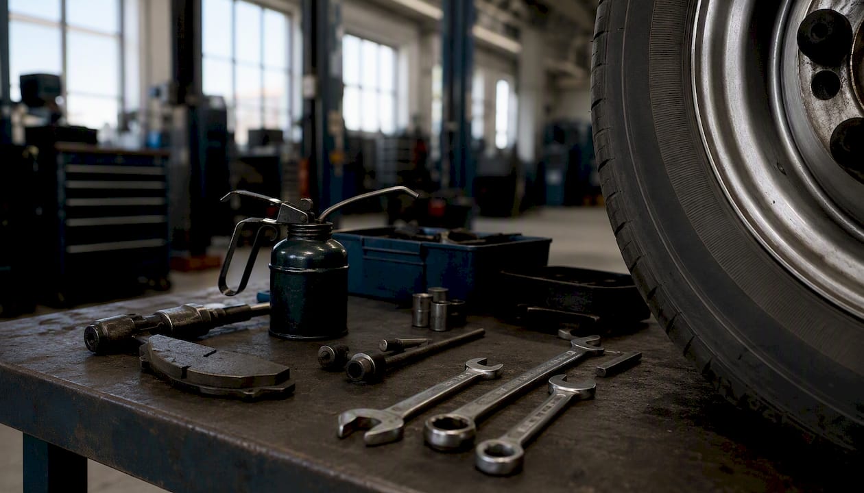 Onderhoudsgereedschap en specifieke informatie over vrachtwagenbanden