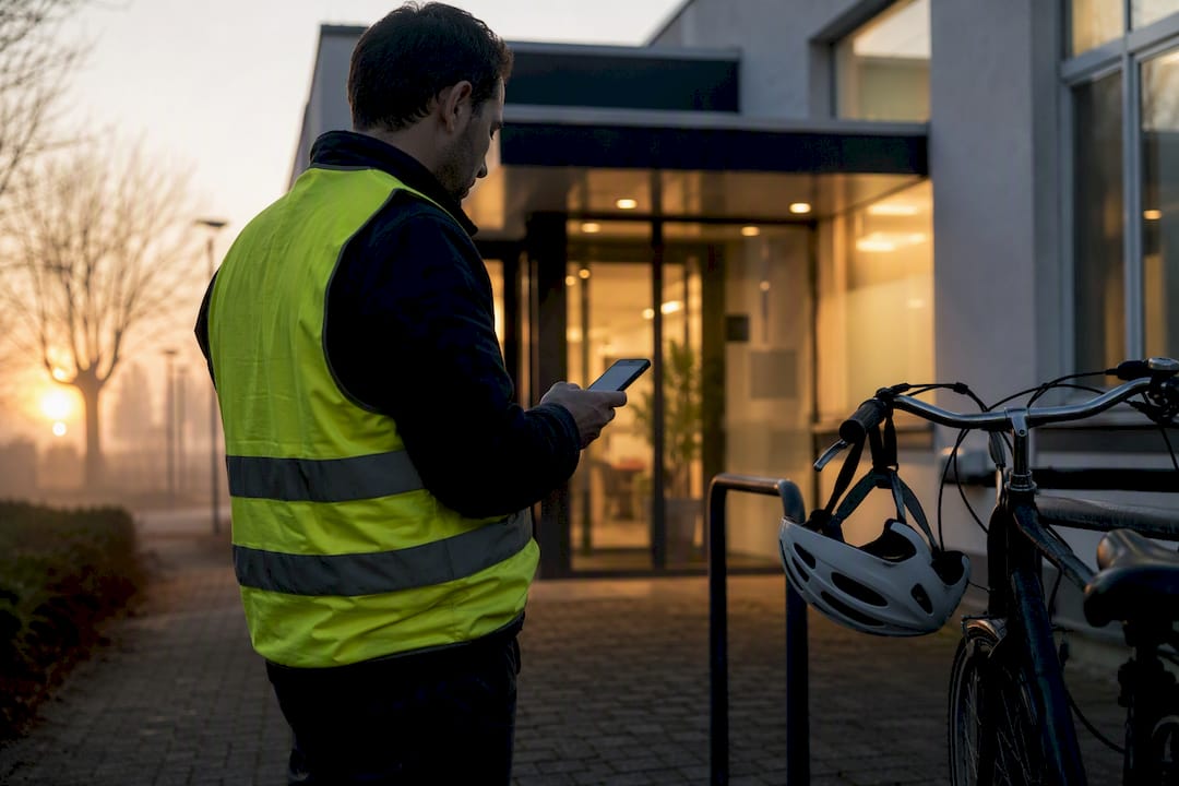 Operator belt om een plek voor het VCA-examen te reserveren