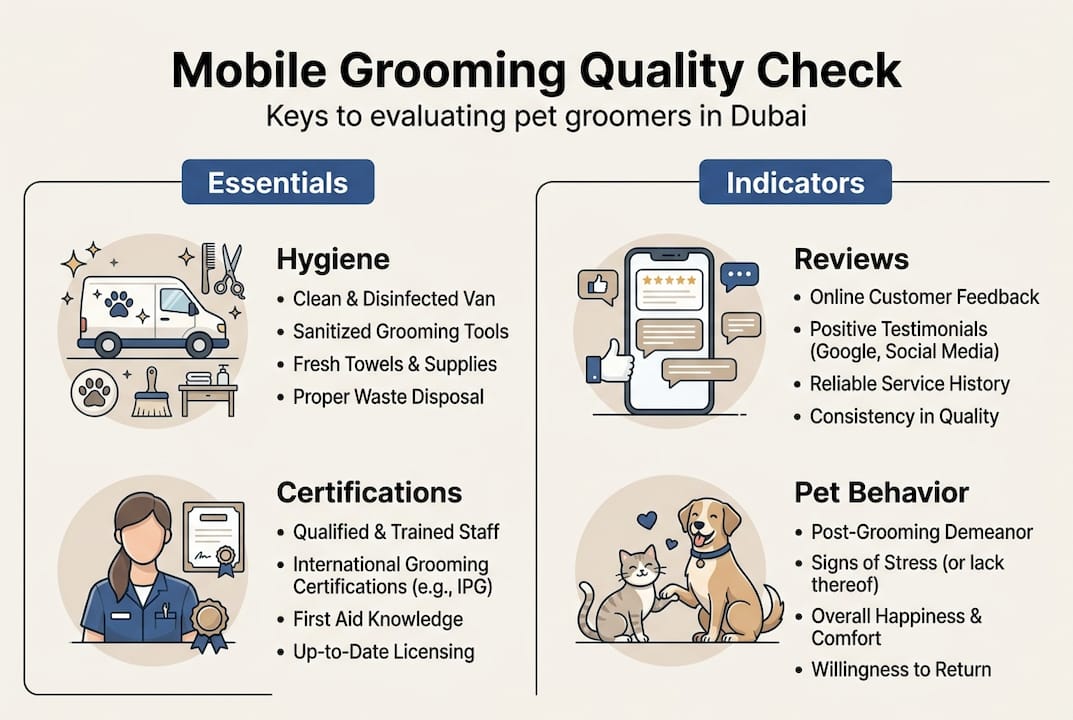 Infographic on evaluating mobile pet grooming