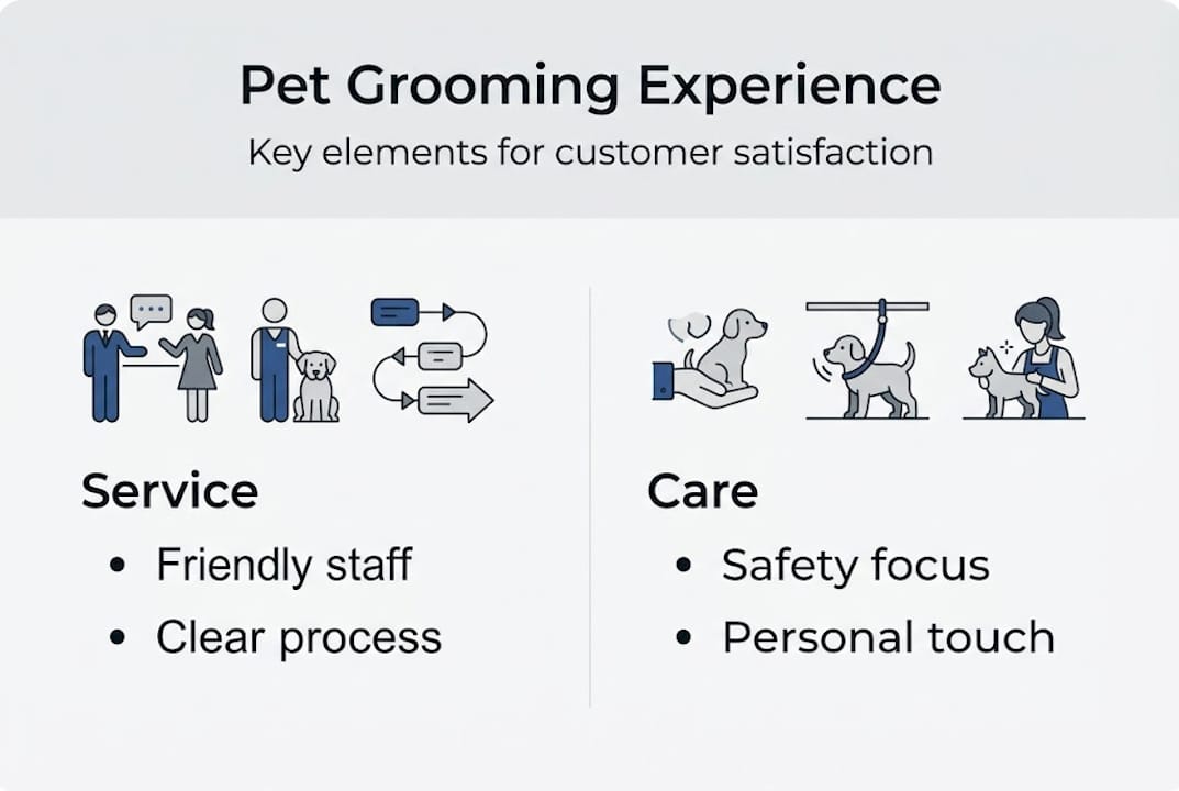 Infographic on essential pet grooming elements