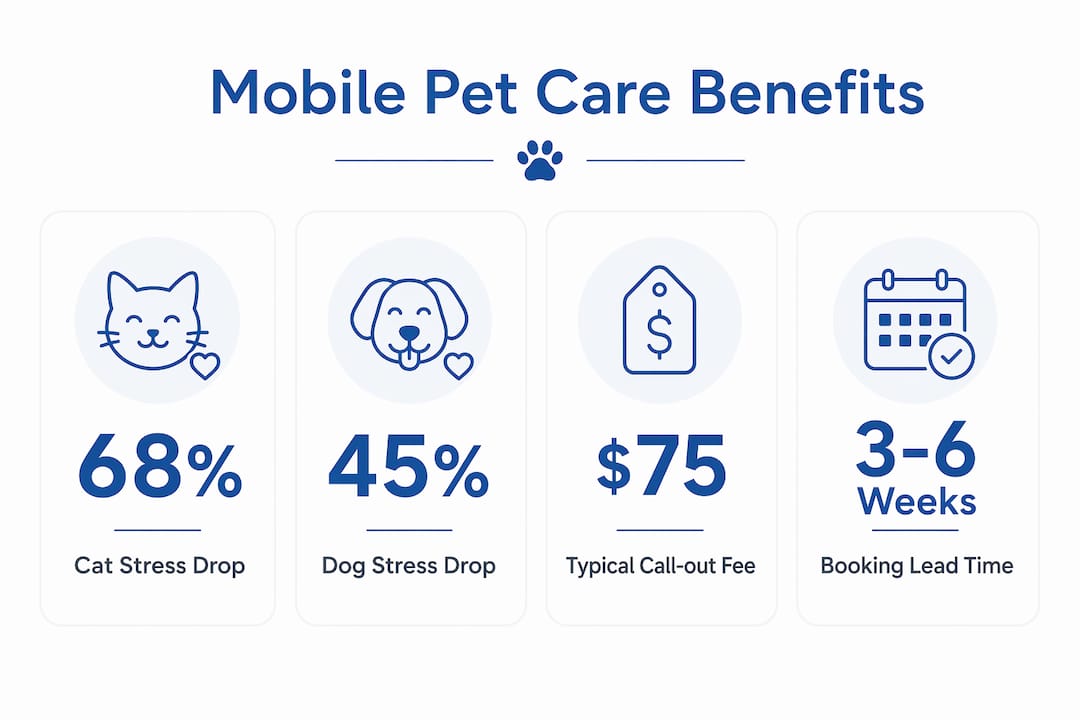 Infographic highlighting benefits of mobile pet care services