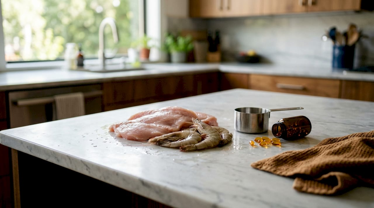 Fresh protein ingredients for pet diet