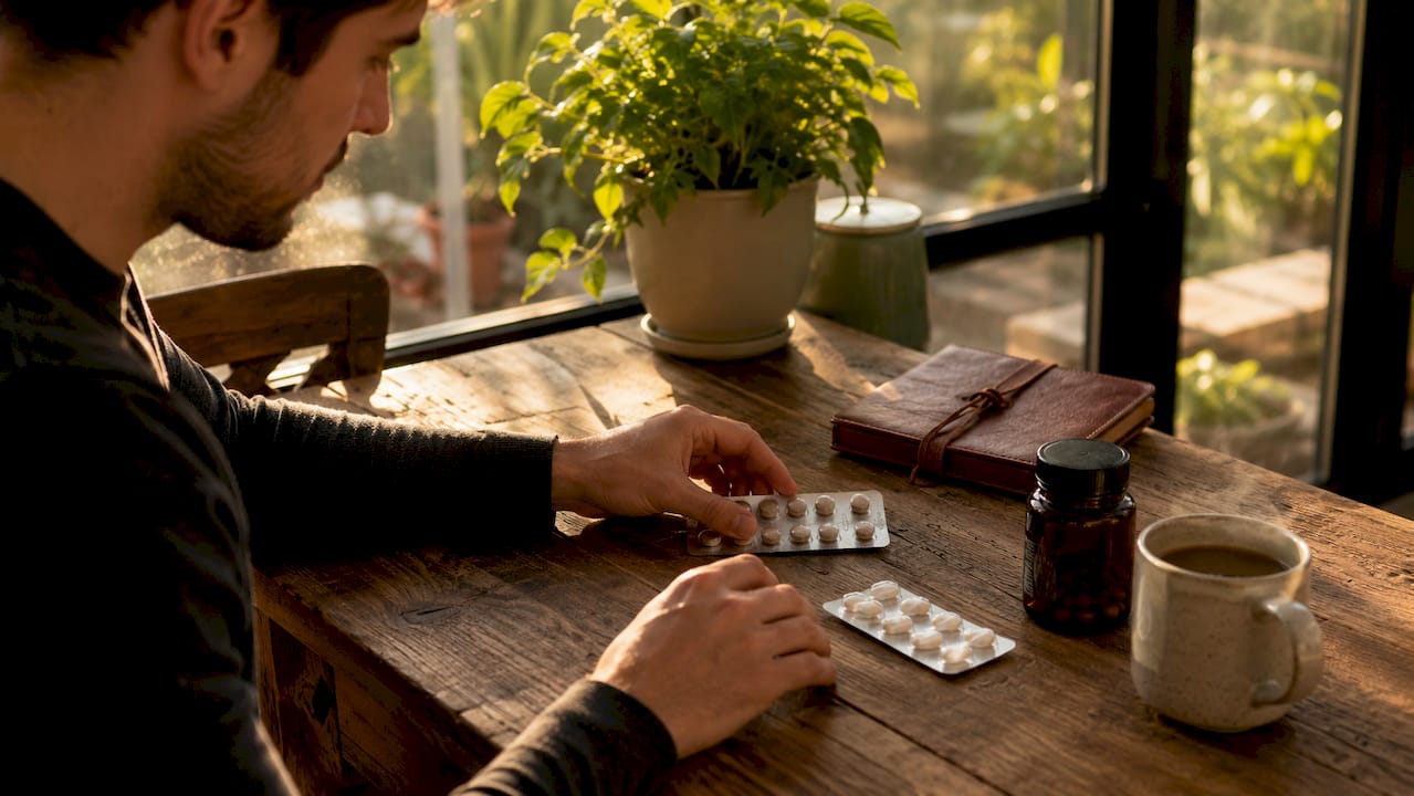 Hands organizing CBD gummies for pain management