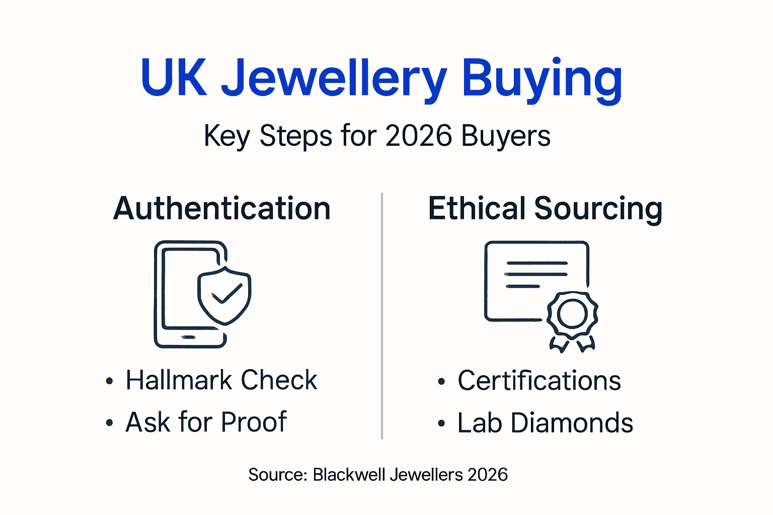 Infographic explains jewellery buying steps and checks